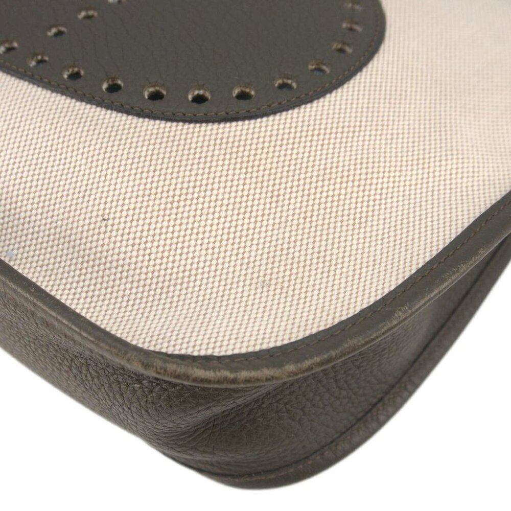 Hermes Evelyne PM Canvas Shoulder Bag Bicolor - Picture 6 of 12